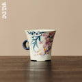 Blue-and-White Iron Red Spring Branch Round Handle Tasting Cup — view 2