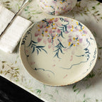 Blue-and-White Iron Red Spring Branch Round Harmony Pot Rest — view 4