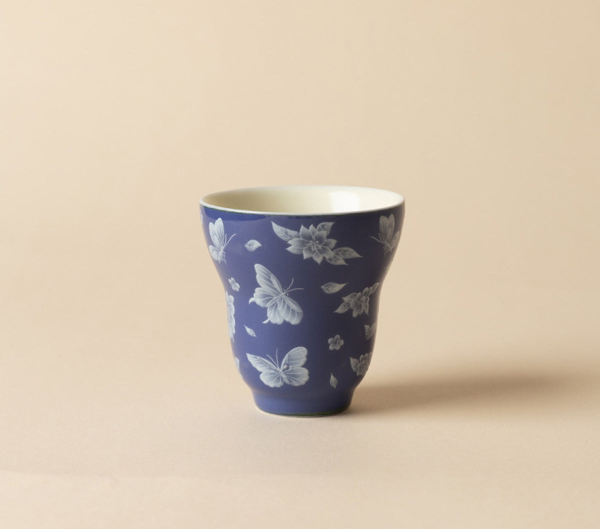 Butterfly Meadow Gourd Cup in Cobalt Blue
