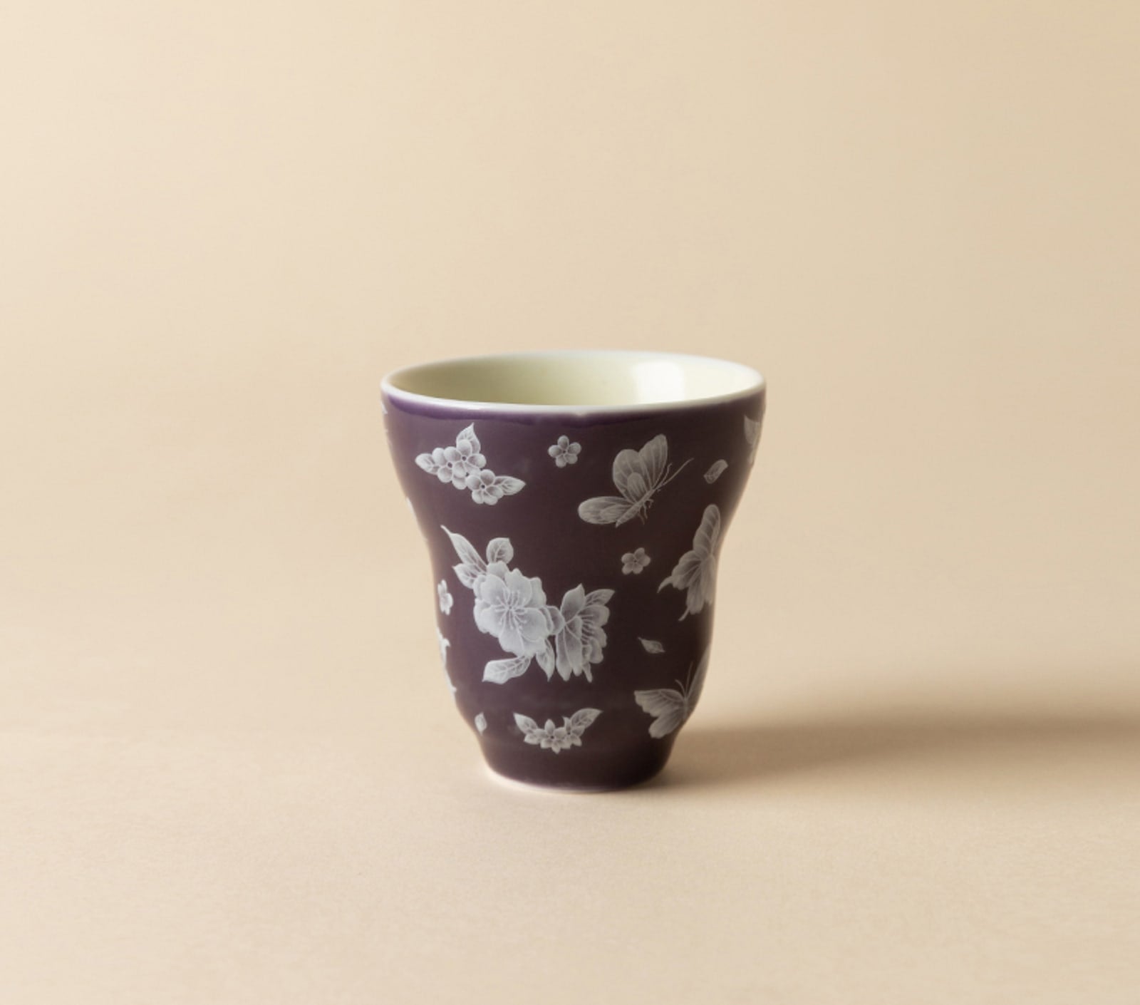 Butterfly Meadow Gourd Cup in Iridescent Violet
