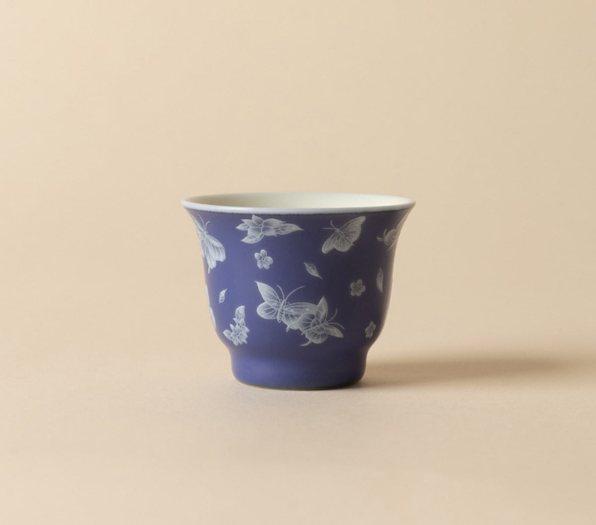 Butterfly Meadow Moyu Cup in Cobalt Blue