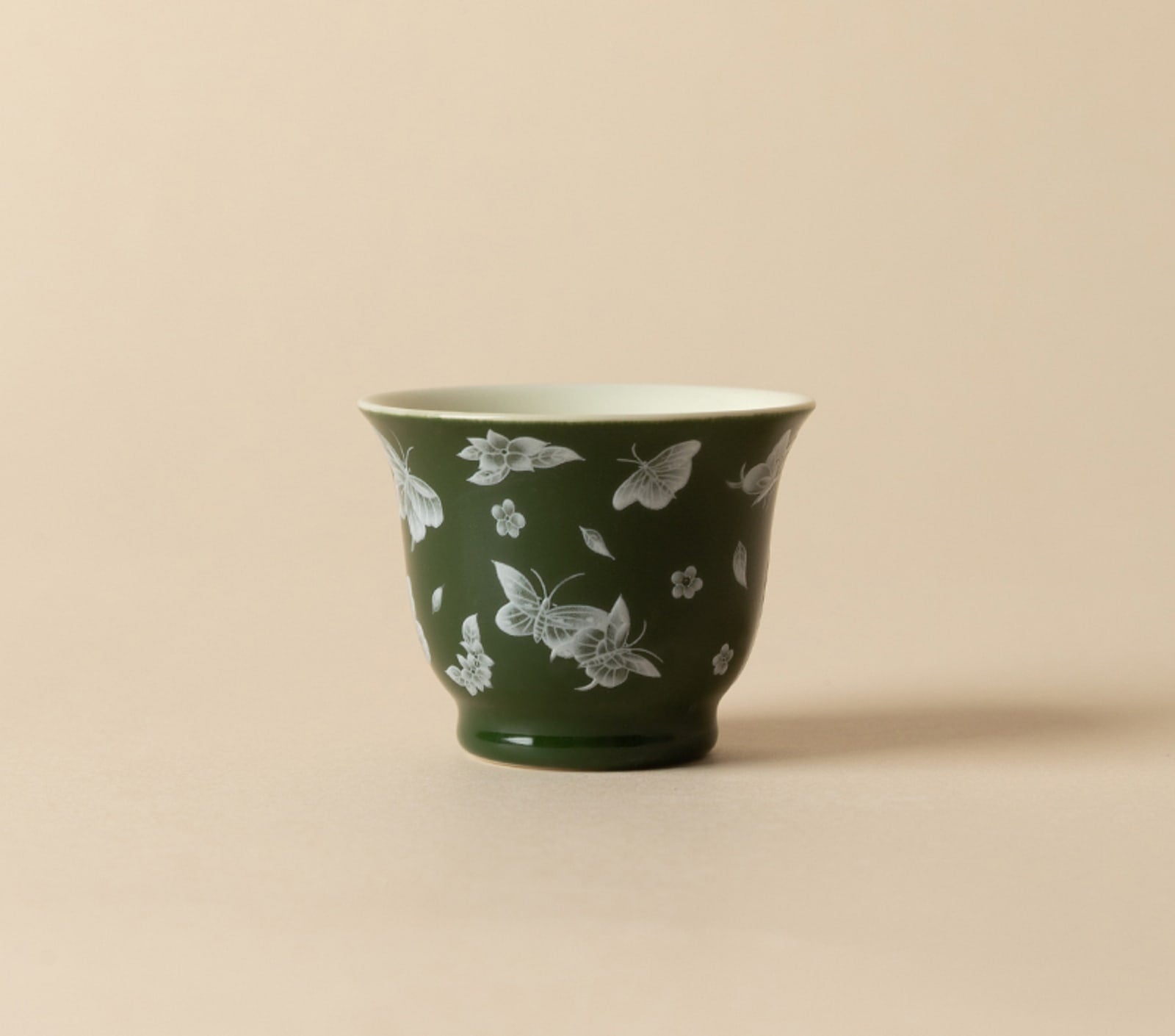 Butterfly Meadow Moyu Cup in Deep Green