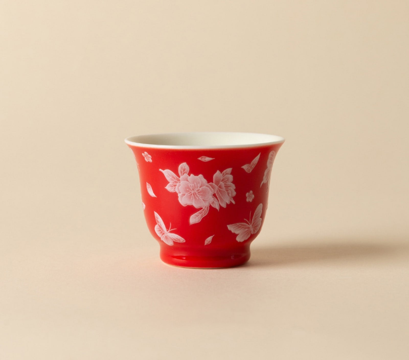 Butterfly Meadow Moyu Cup in Flame Red