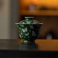 Butterfly Meadow Zhuyun Gaiwan in Deep Green