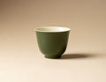 Chromatic Glaze Flower Spirit Cup in Deep Green