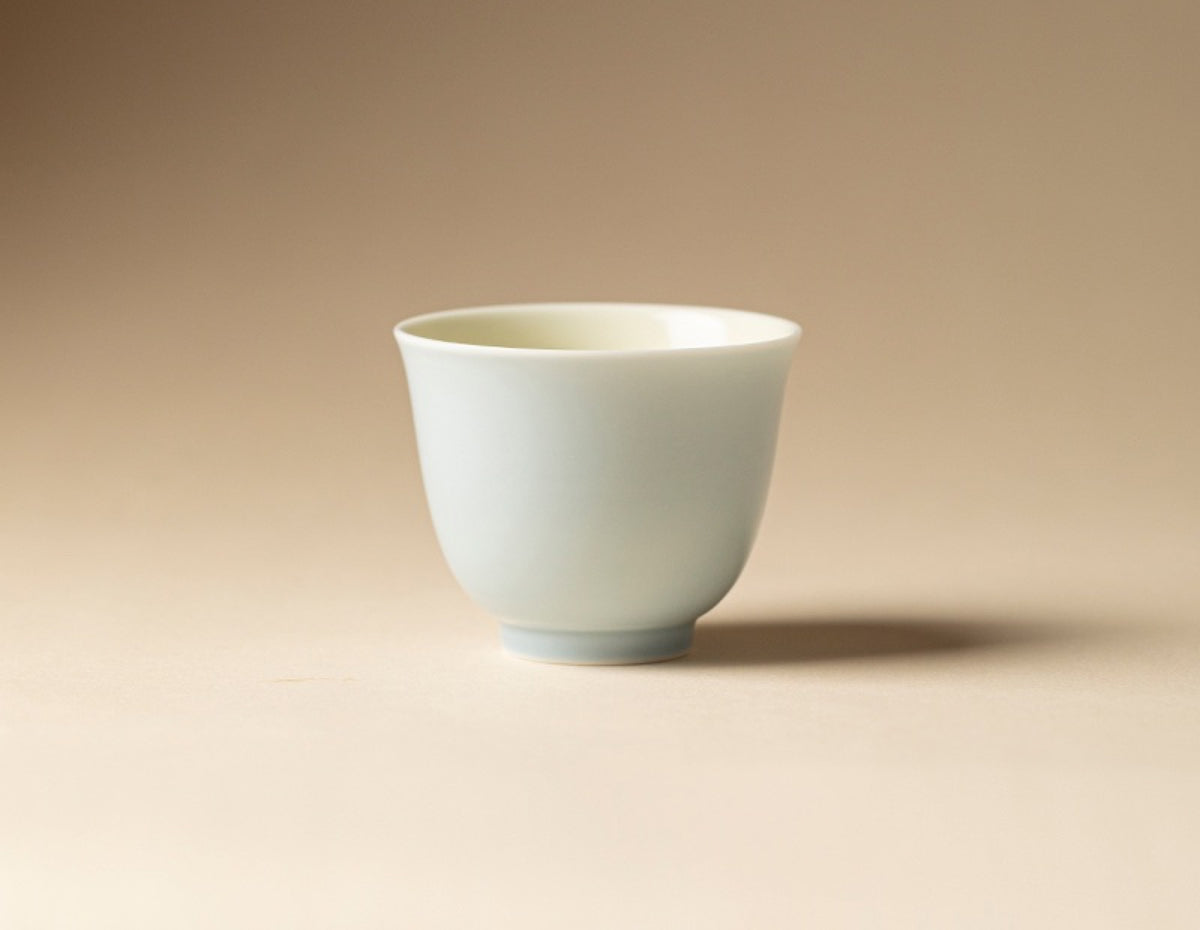 Chromatic Glaze Flower Spirit Cup in Shore Blue