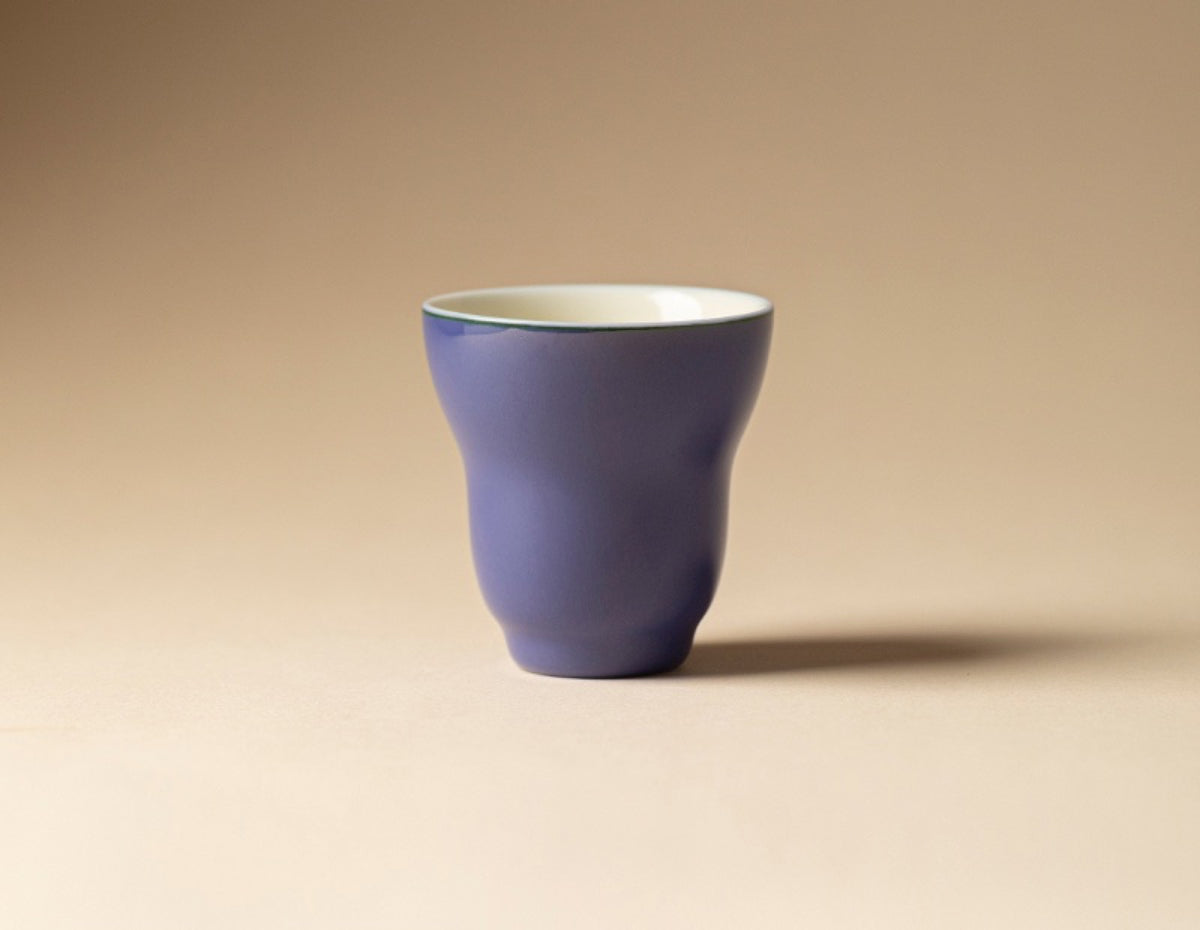 Chromatic Glaze Gourd Cup in Cobalt Blue