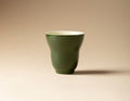 Chromatic Glaze Gourd Cup in Deep Green
