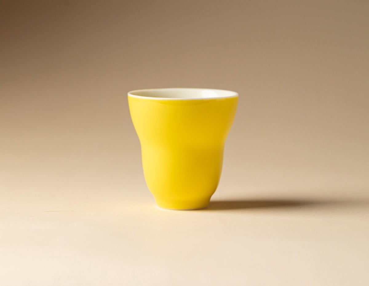 Chromatic Glaze Gourd Cup in Imperial Yellow