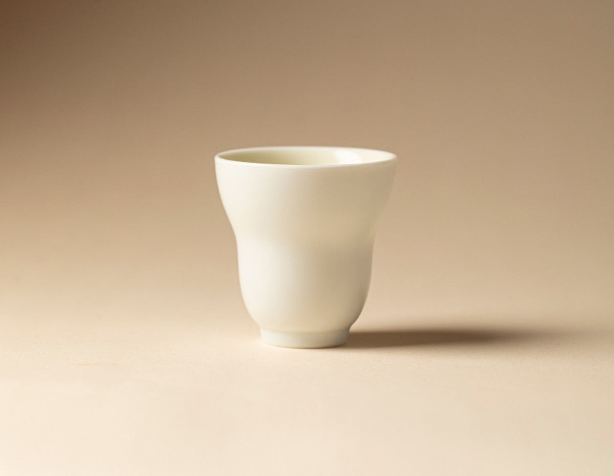 Chromatic Glaze Gourd Cup in Mist Celadon