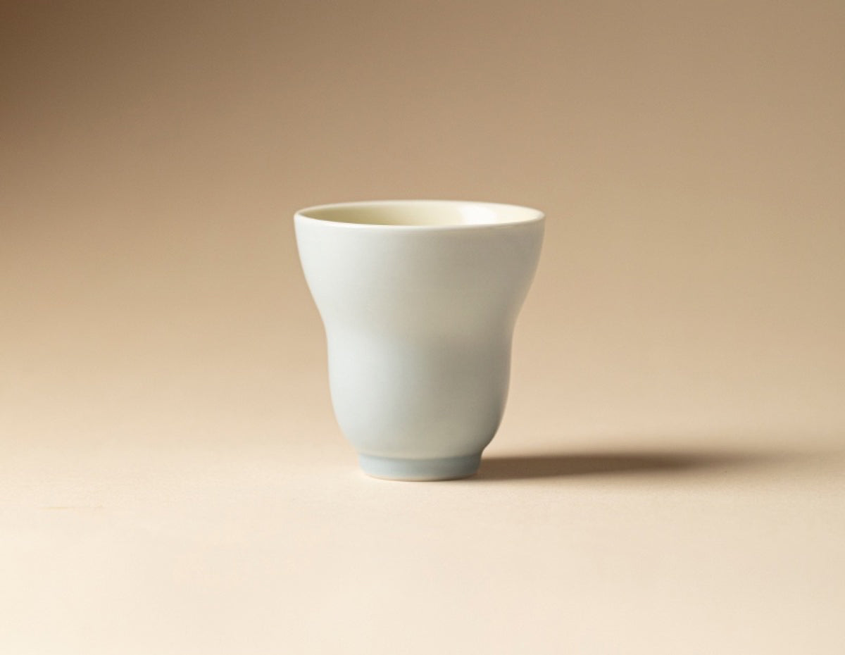 Chromatic Glaze Gourd Cup in Shore Blue