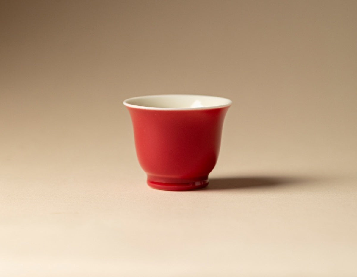 Chromatic Glaze Moyu Cup in Lang Red