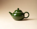 Chromatic Glaze Shuiping Teapot in Deep Green