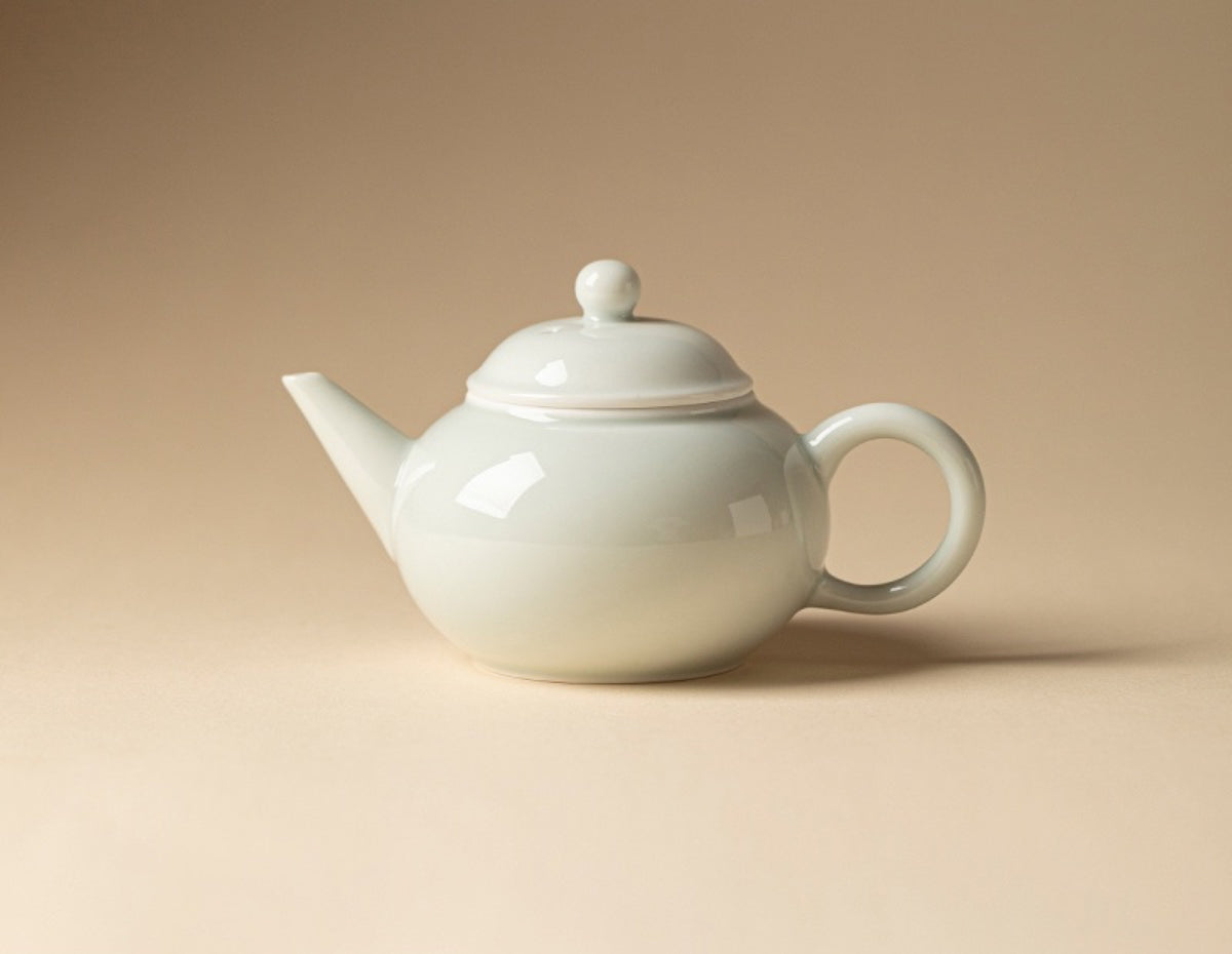 Chromatic Glaze Shuiping Teapot in Mist Celadon