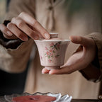 Cinder Rose Falling Peach Ode Contemplation Gaiwan — view 3