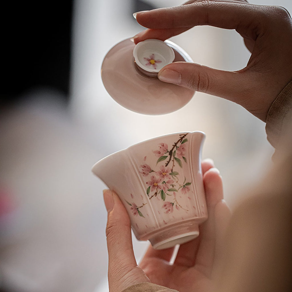Cinder Rose Falling Peach Ode Contemplation Gaiwan — view 5