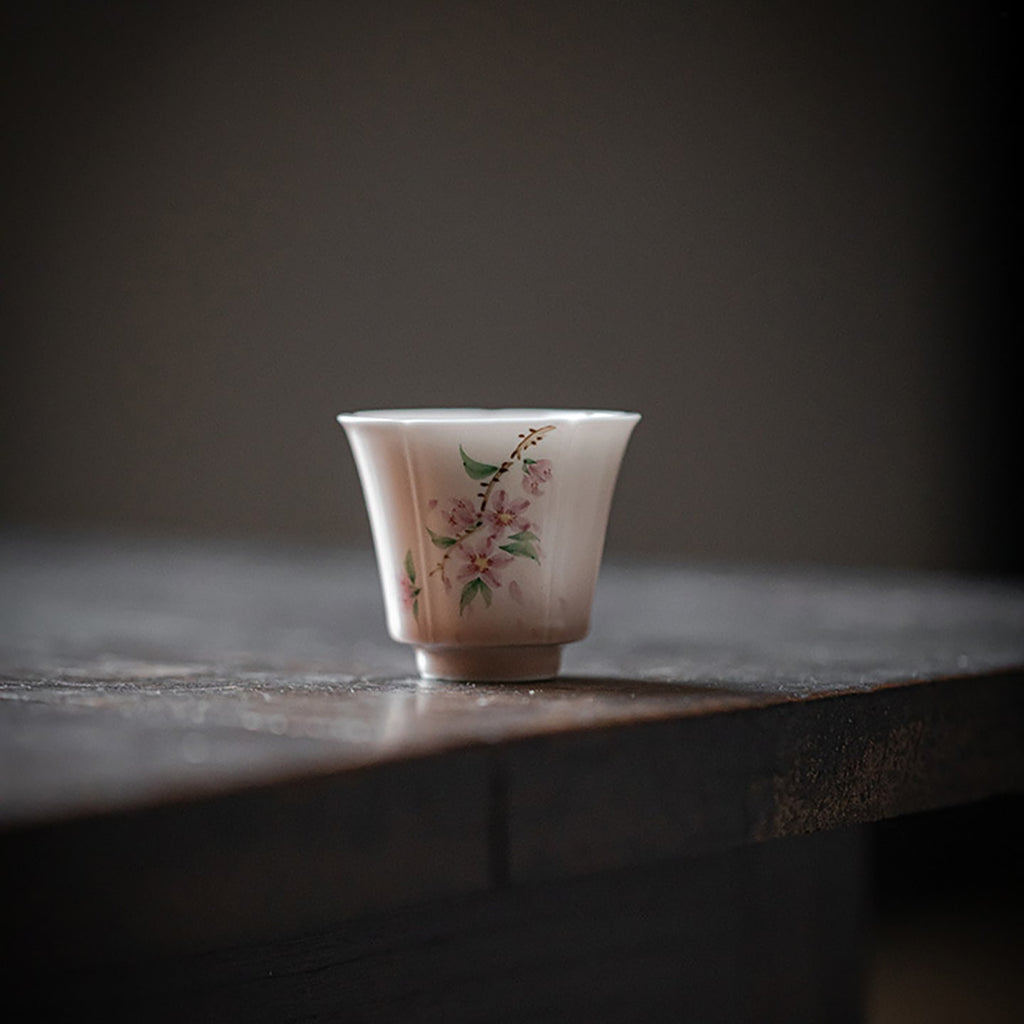 Cinder Rose Falling Peach Ode Contemplation Tasting Cup — view 4