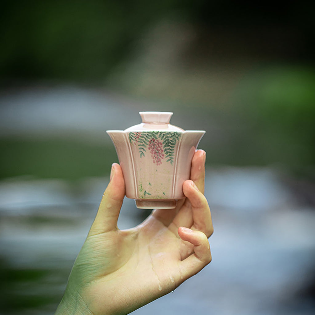 Cinder Rose Wisteria Contemplation Gaiwan — view 3