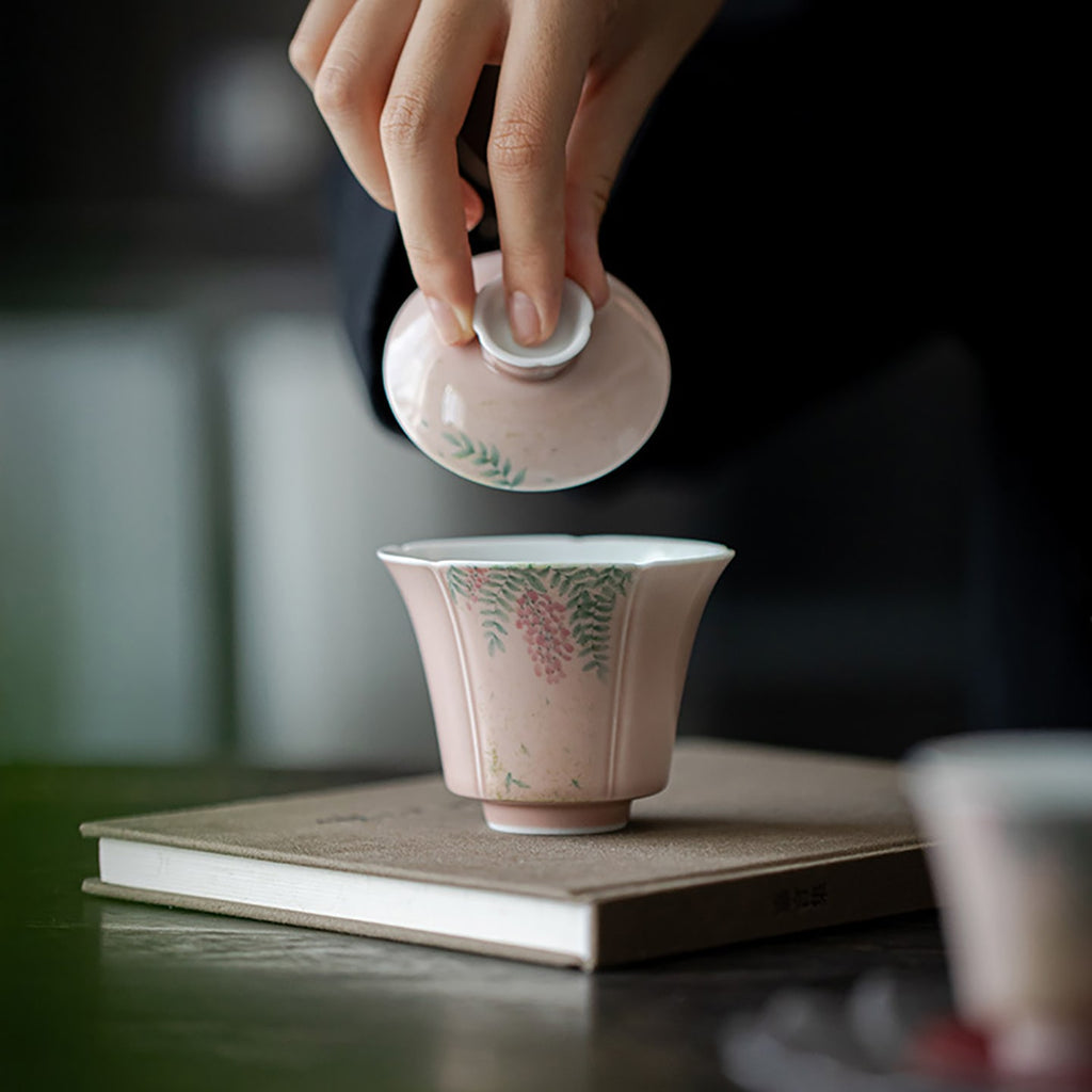 Cinder Rose Wisteria Contemplation Gaiwan — view 4