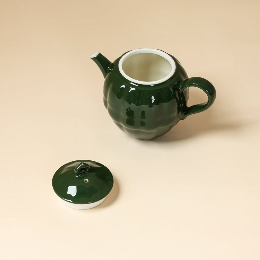 Deep Green Cloud Reverie Teapot — view 3