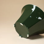 Deep Green Eight-Facet Gaiwan detail