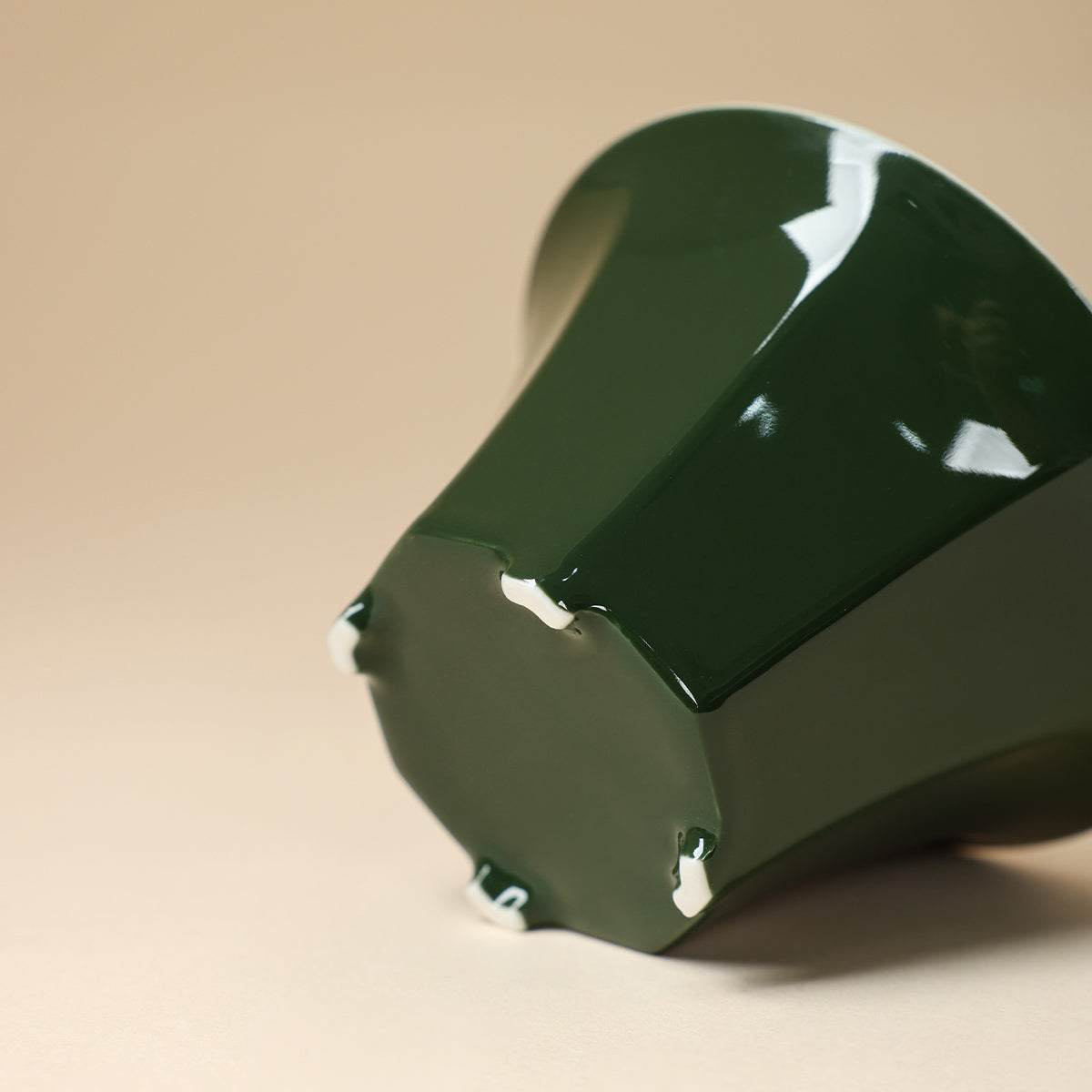 Deep Green Eight-Facet Gaiwan