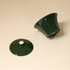 Deep Green Eight-Facet Gaiwan side view
