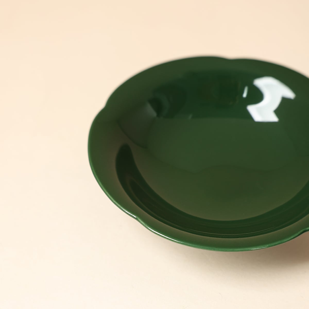 Deep Green Five-Petal Coaster