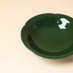 Deep Green Five-Petal Coaster — view 3