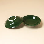 Deep Green Five-Petal Coaster — view 4
