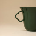 Deep Green Four-Leaf Clover Coffee Cup — view 1