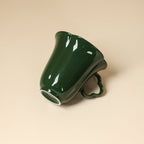 Deep Green Four-Leaf Clover Coffee Cup — view 2
