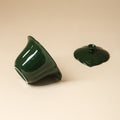 Deep Green Four-Leaf Clover Handheld Teapot — view 1
