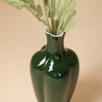 Deep Green Four-Leaf Clover Vase — view 1