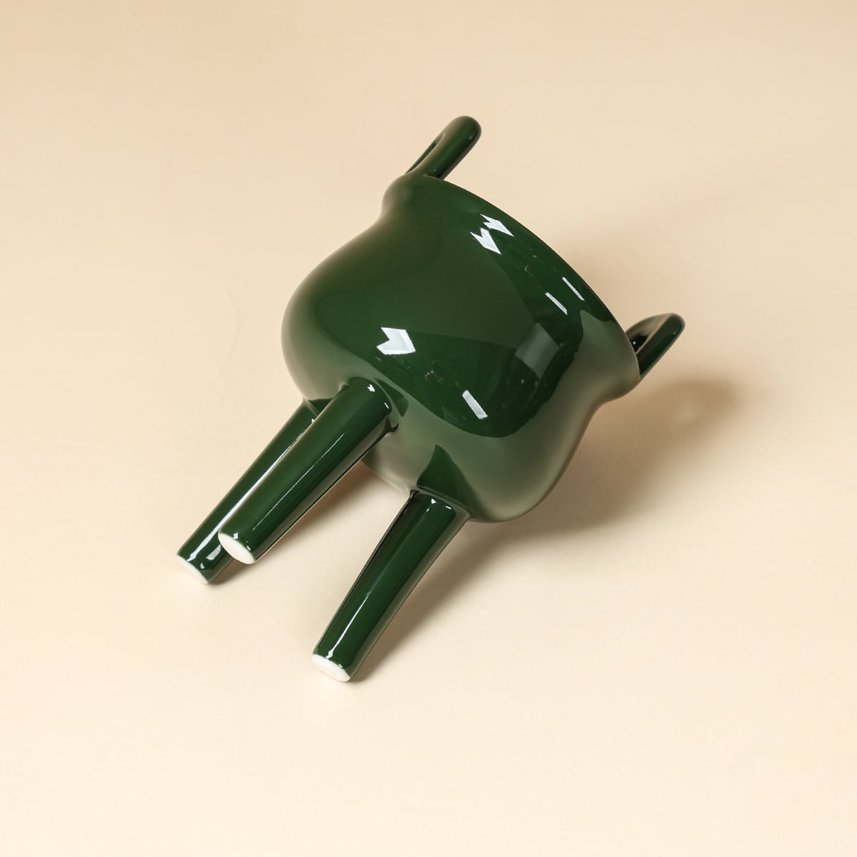 Deep Green Green Bamboo Incense Burner — view 4
