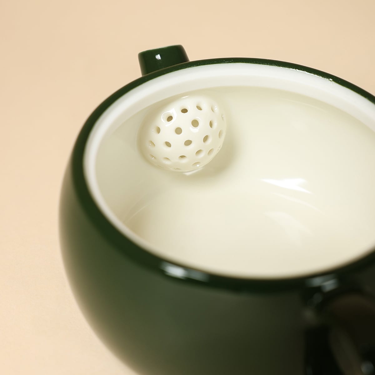 Deep Green Han Tile Teapot