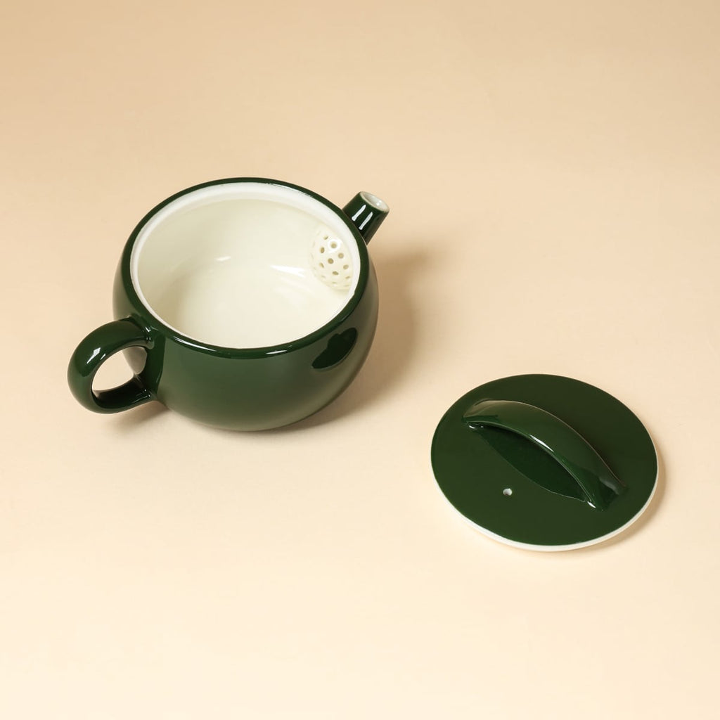 Deep Green Han Tile Teapot — view 3