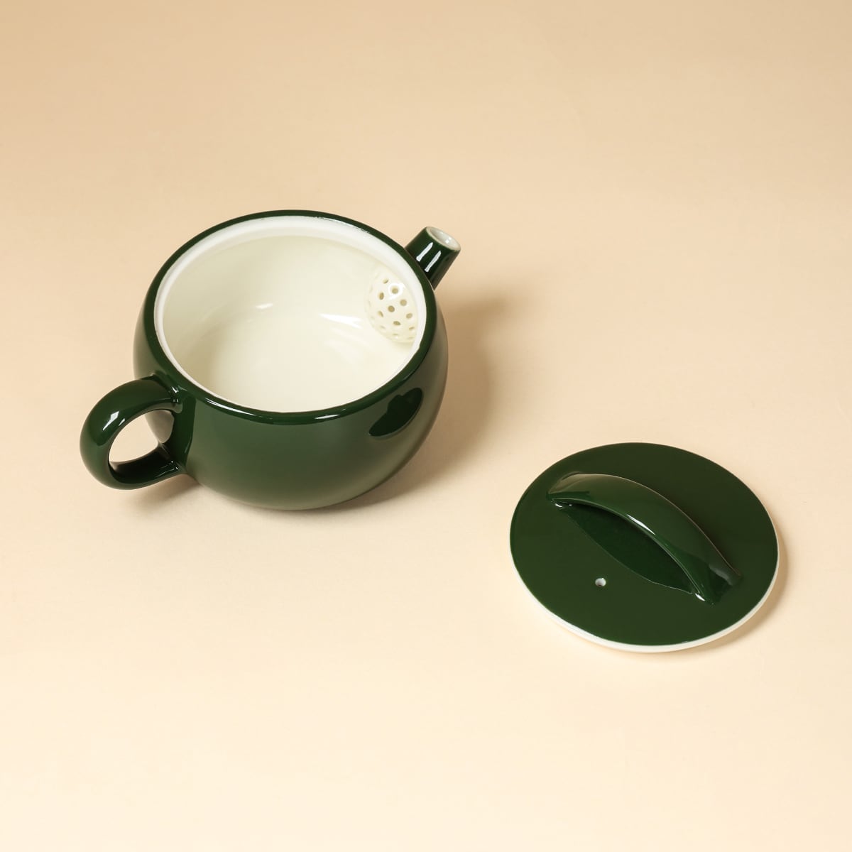 Deep Green Han Tile Teapot
