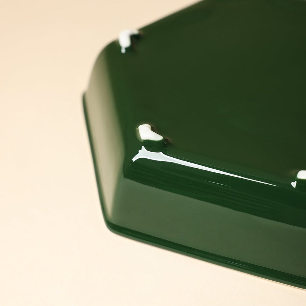 Deep Green Hexagonal Teapot Stand — view 3