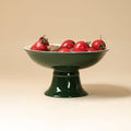 Deep Green Incurved Fruit Plate — view 1