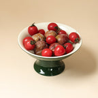 Deep Green Incurved Fruit Plate — view 2