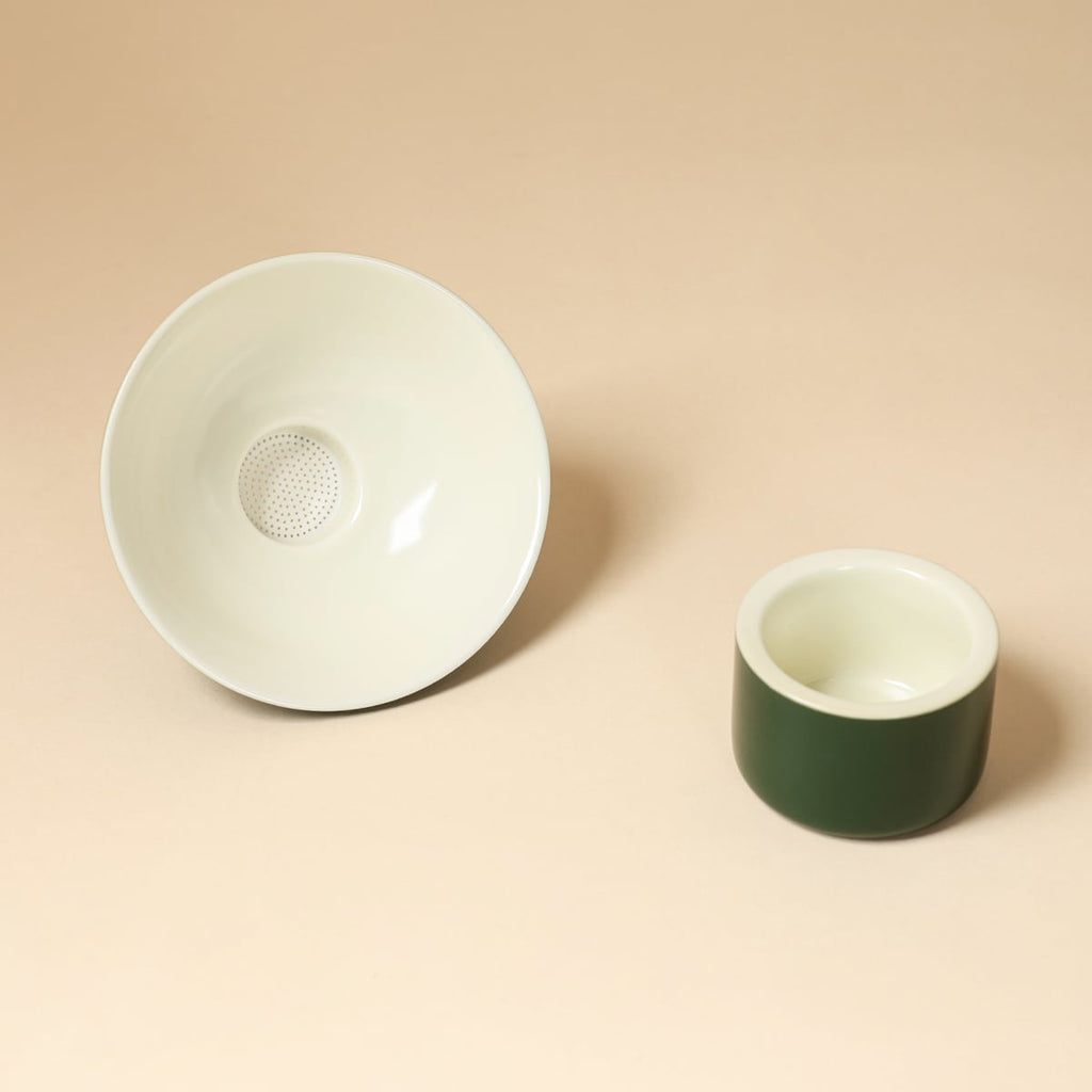 Deep Green Jinzhao Tea Strainer — view 2