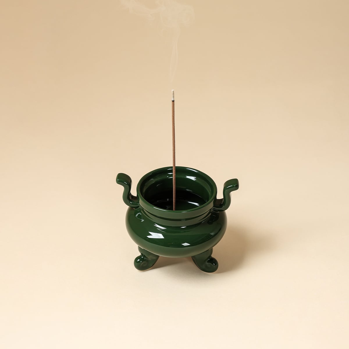 Deep Green Listening Incense Burner — view 1