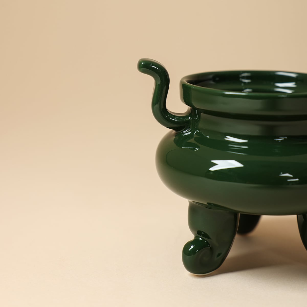 Deep Green Listening Incense Burner — view 4