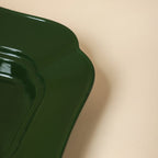 Deep Green Lotus Pedestal — view 2
