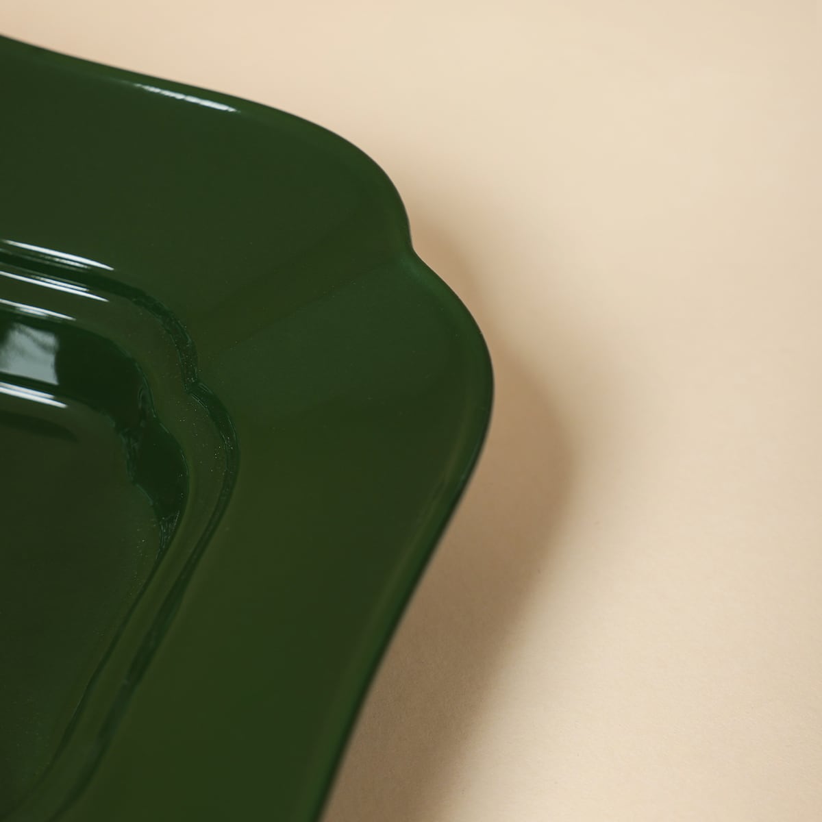 Deep Green Lotus Pedestal — view 2