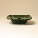 Deep Green Lotus Pedestal — view 4