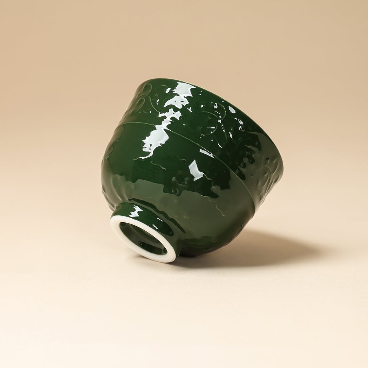 Deep Green Lotus Scroll Master Cup — view 4