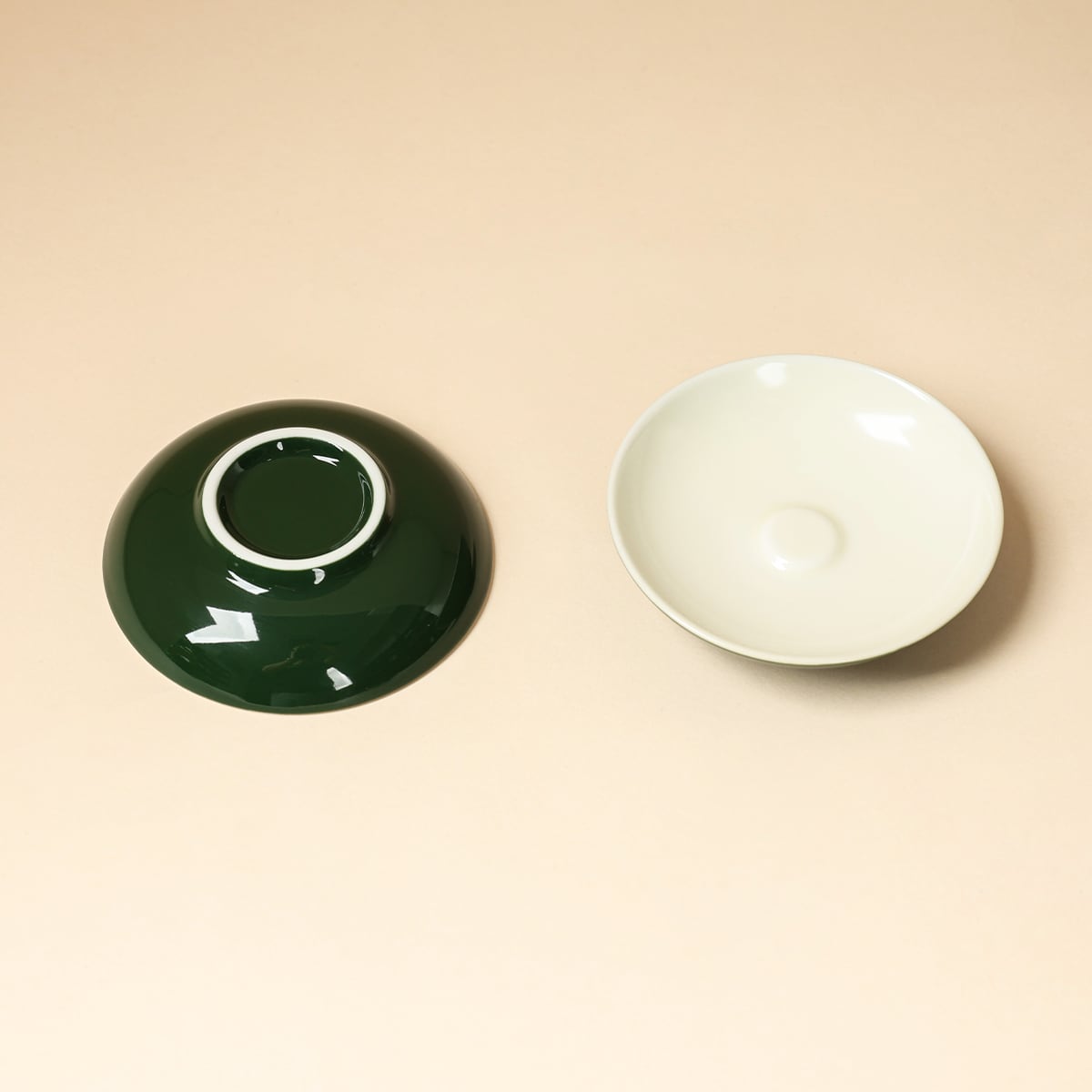 Deep Green Moon-Bathing Coaster