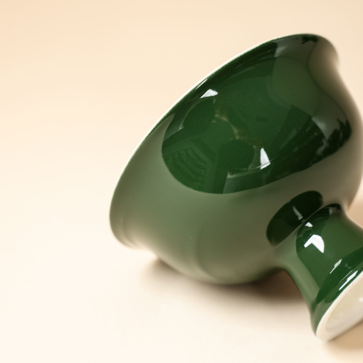 Deep Green Orchid Pedestal Cup